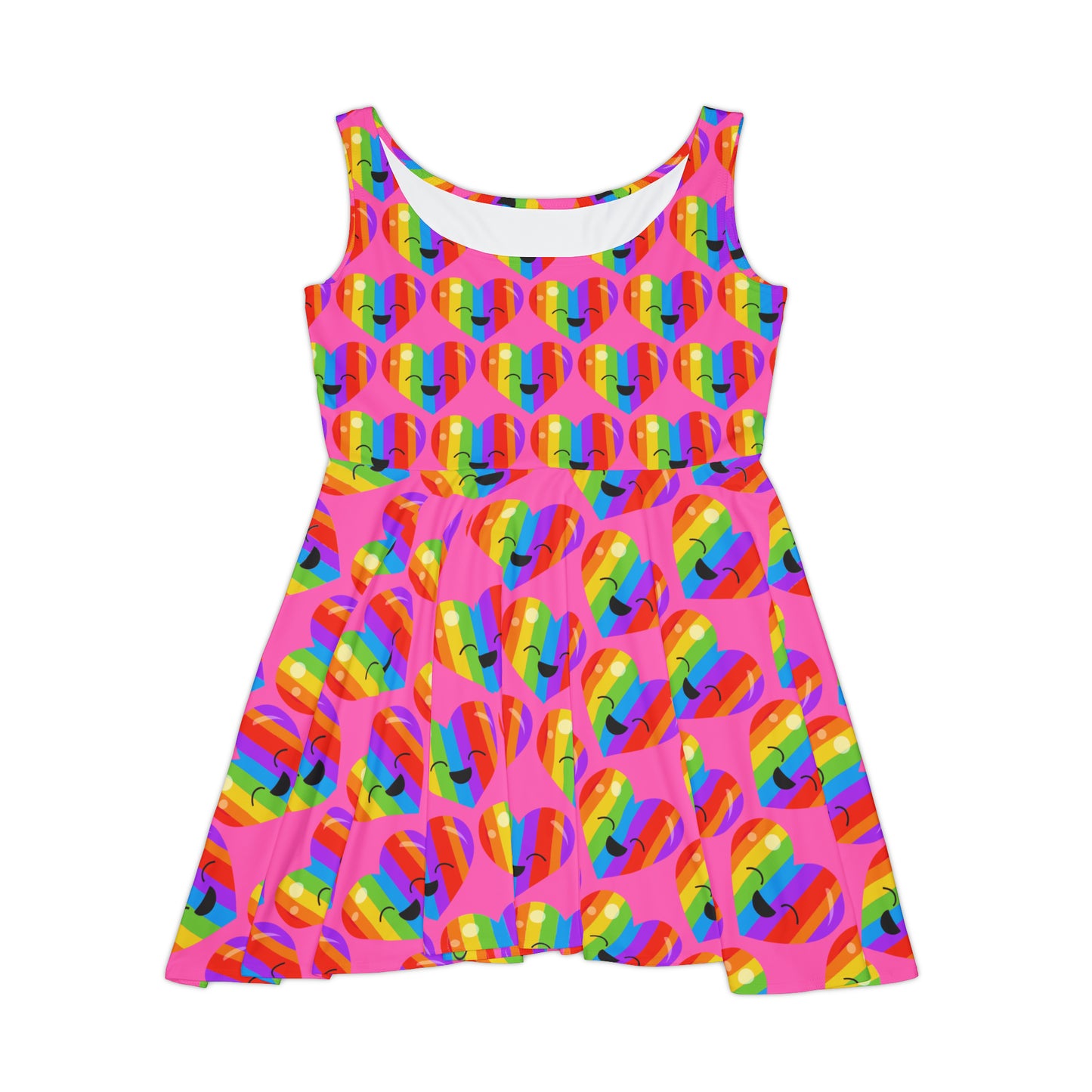 Rainbow Radiance Skater Dress