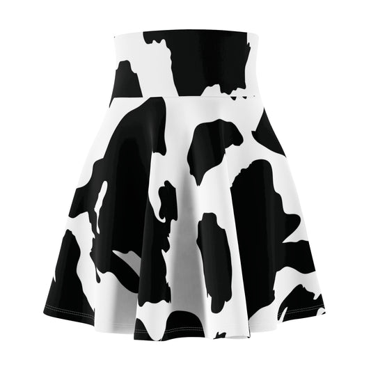 Cow Print Skater Skirt