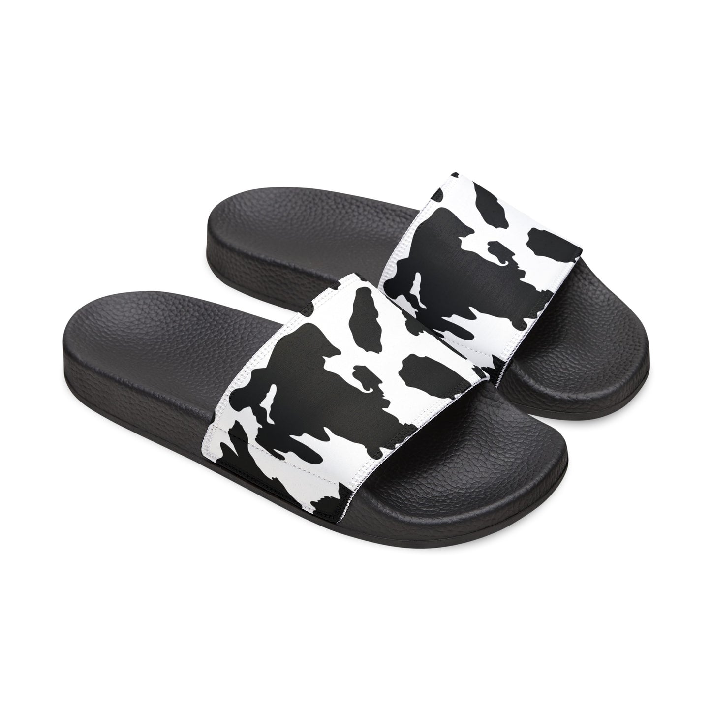 Cow Print Removable-Strap Sandals