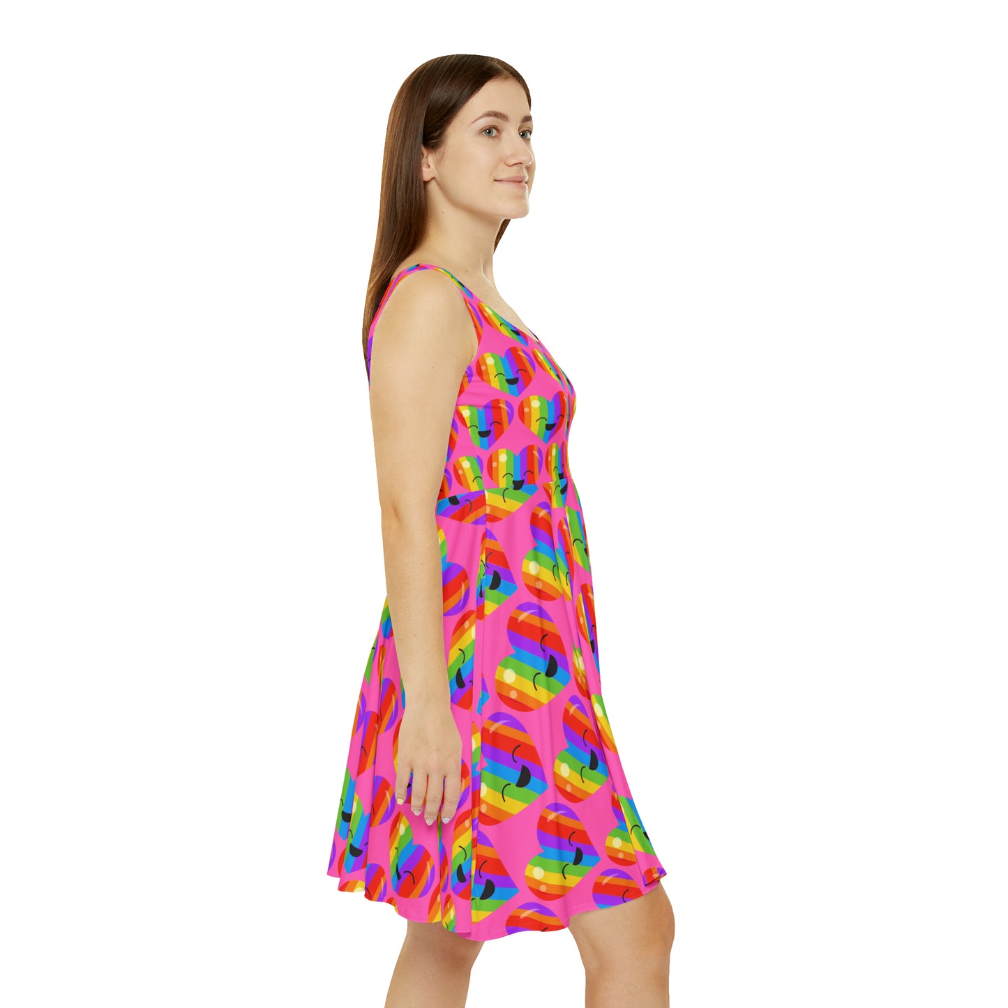 Rainbow Radiance Skater Dress