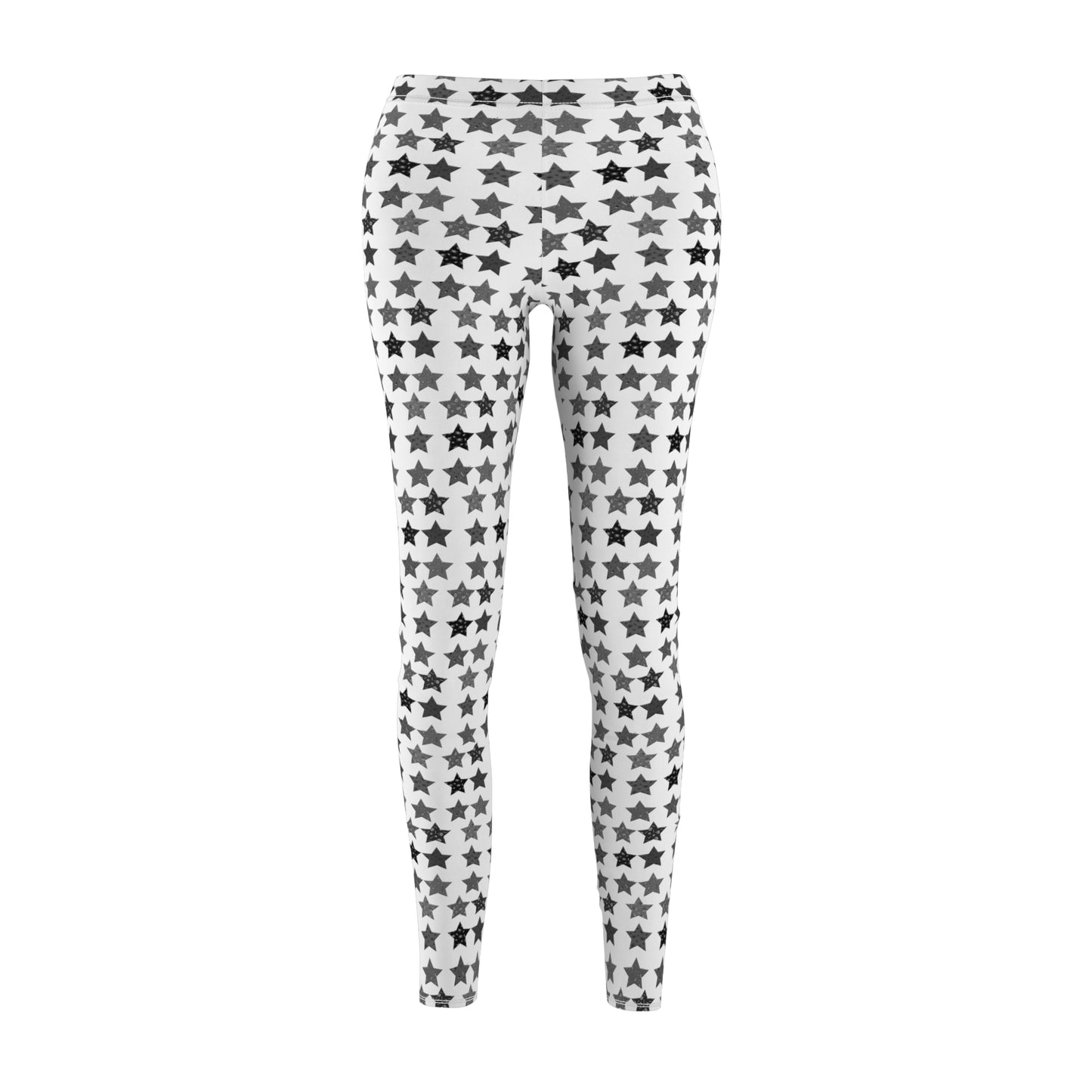 Stars Leggings (Black & White)