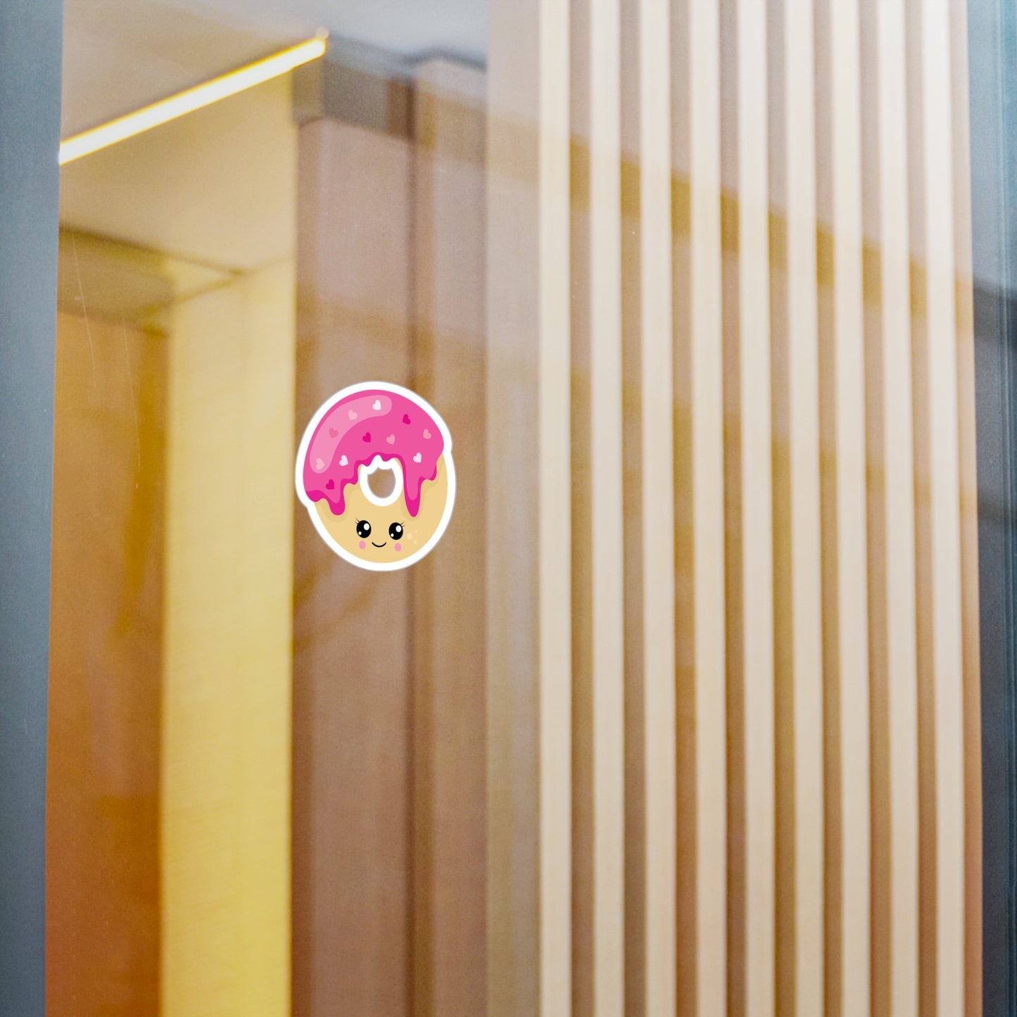 Kawaii Donut Sticker - Pink