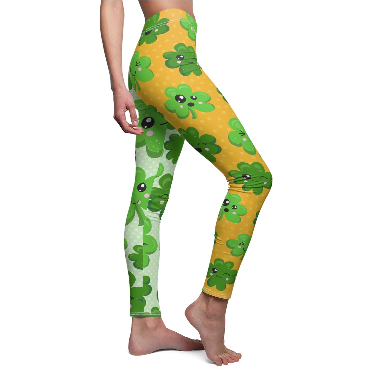 Kawaii Shamrock Leggings