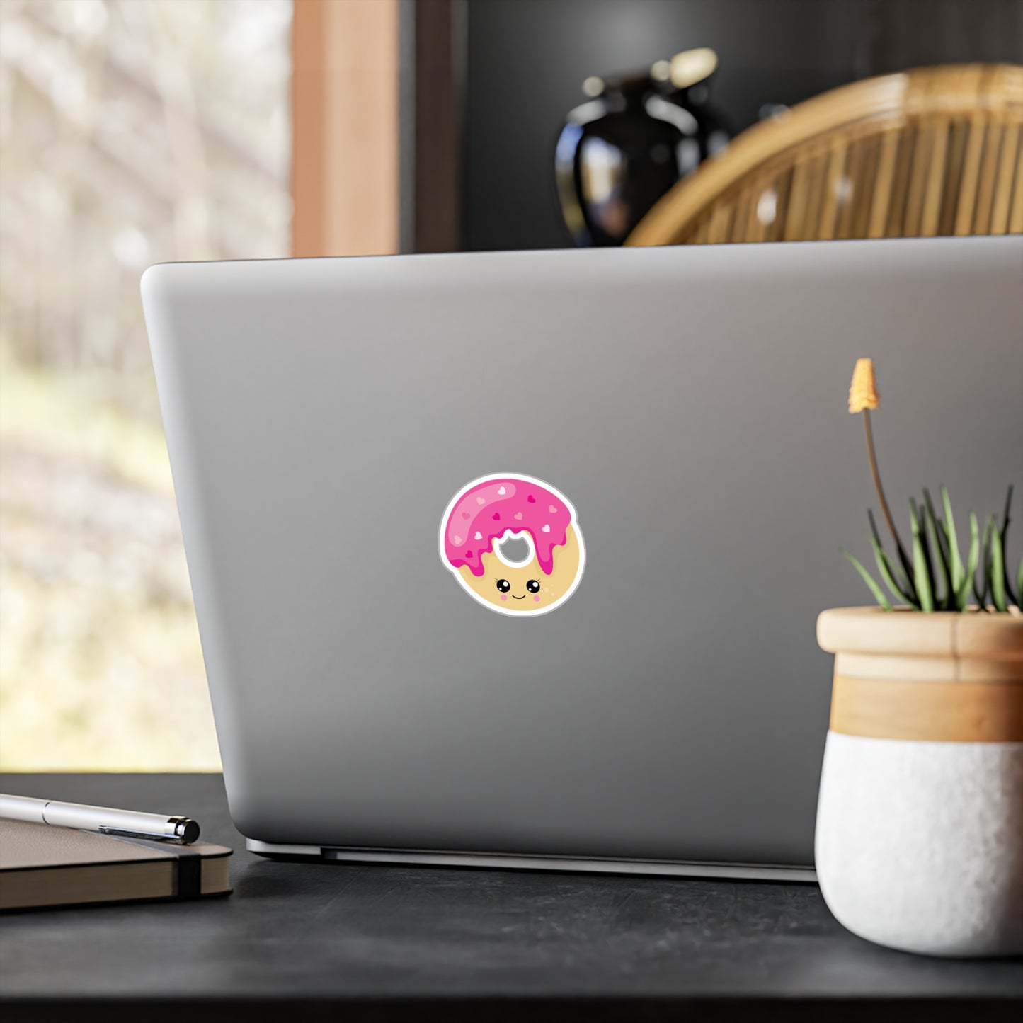 Kawaii Donut Sticker - Pink