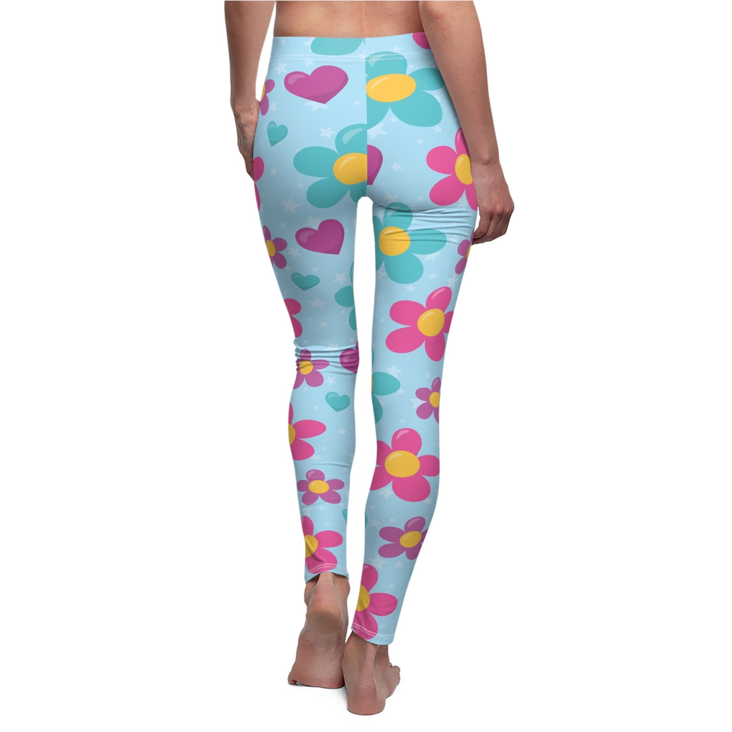 Flower Leggings (Blue)