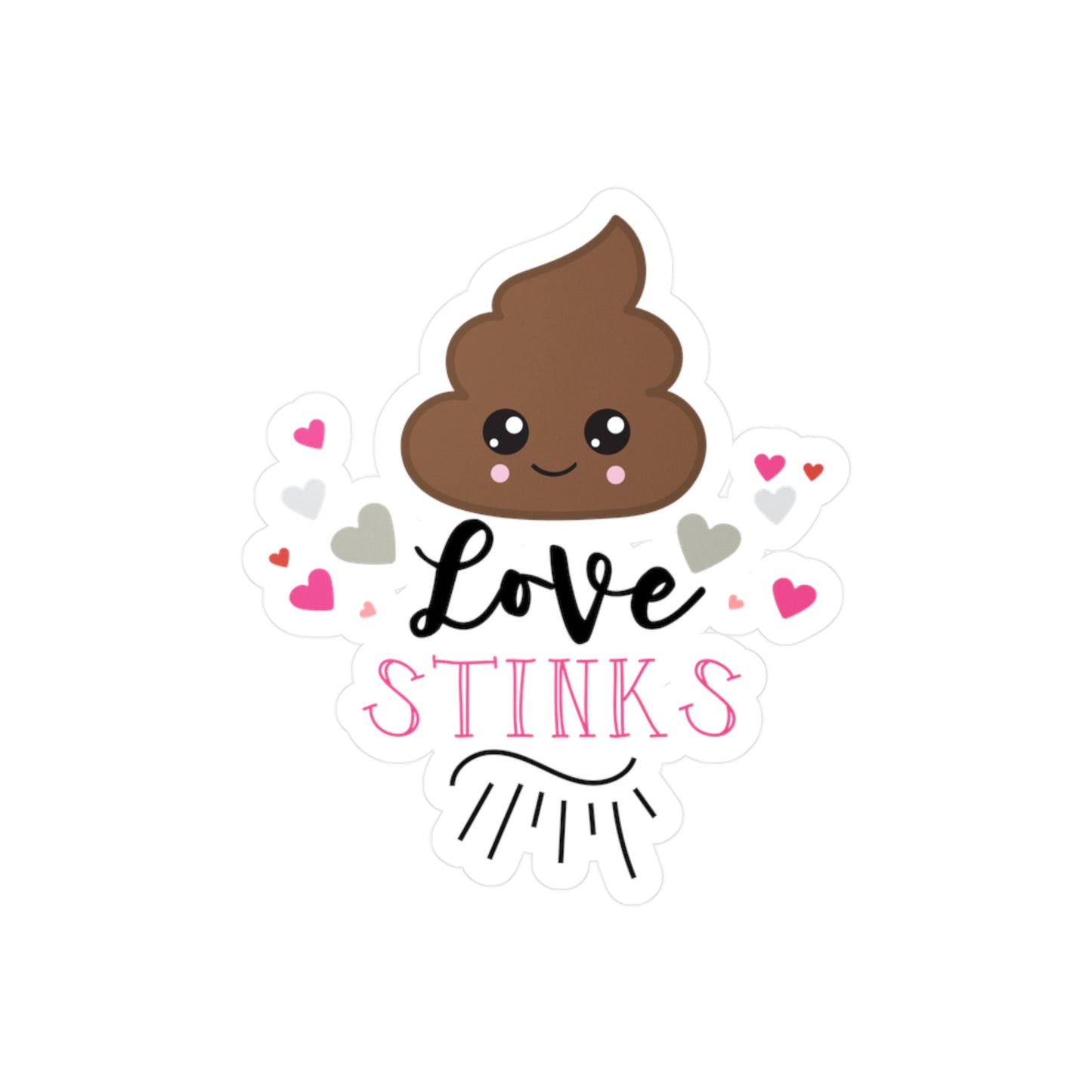 Love Stinks Sticker