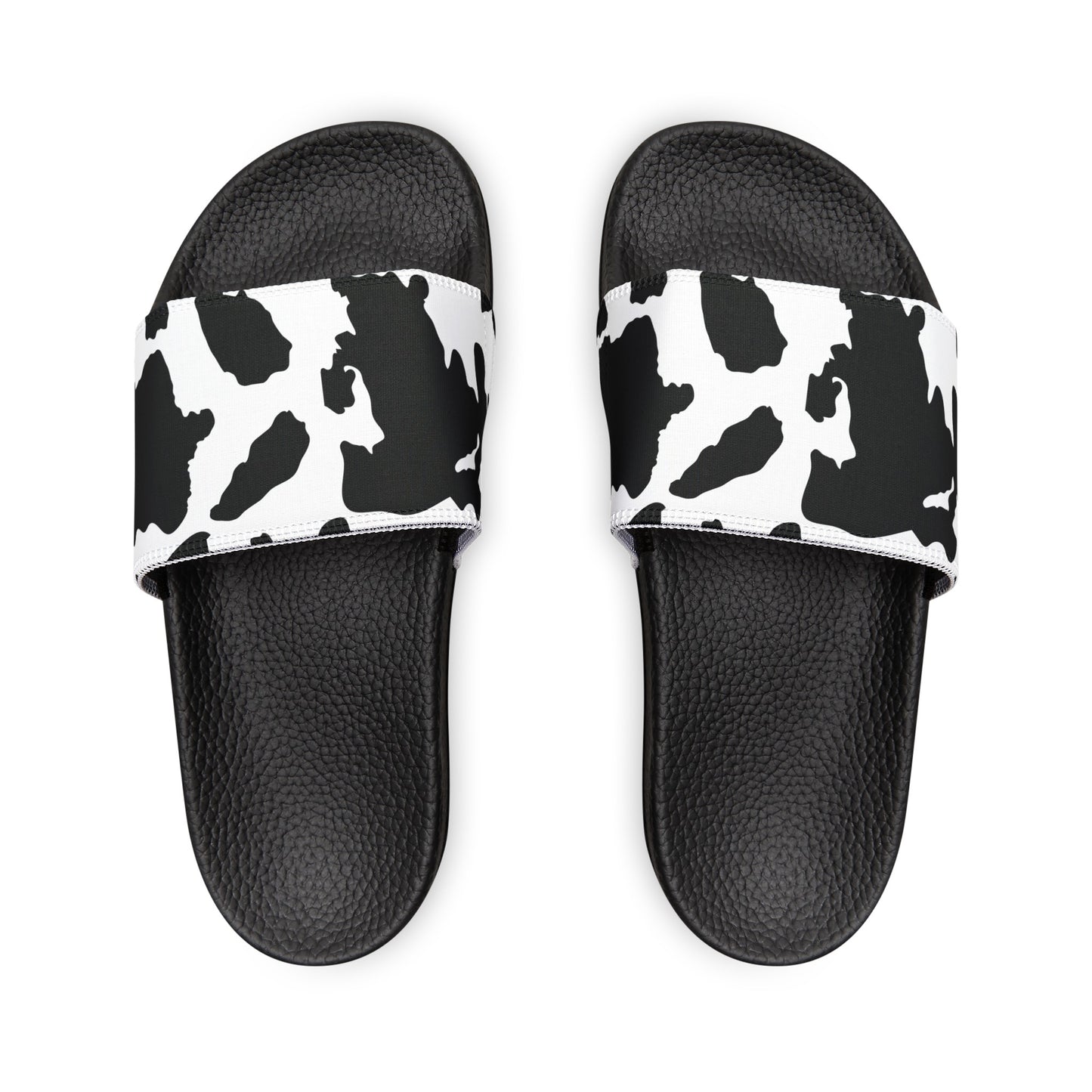 Cow Print Removable-Strap Sandals