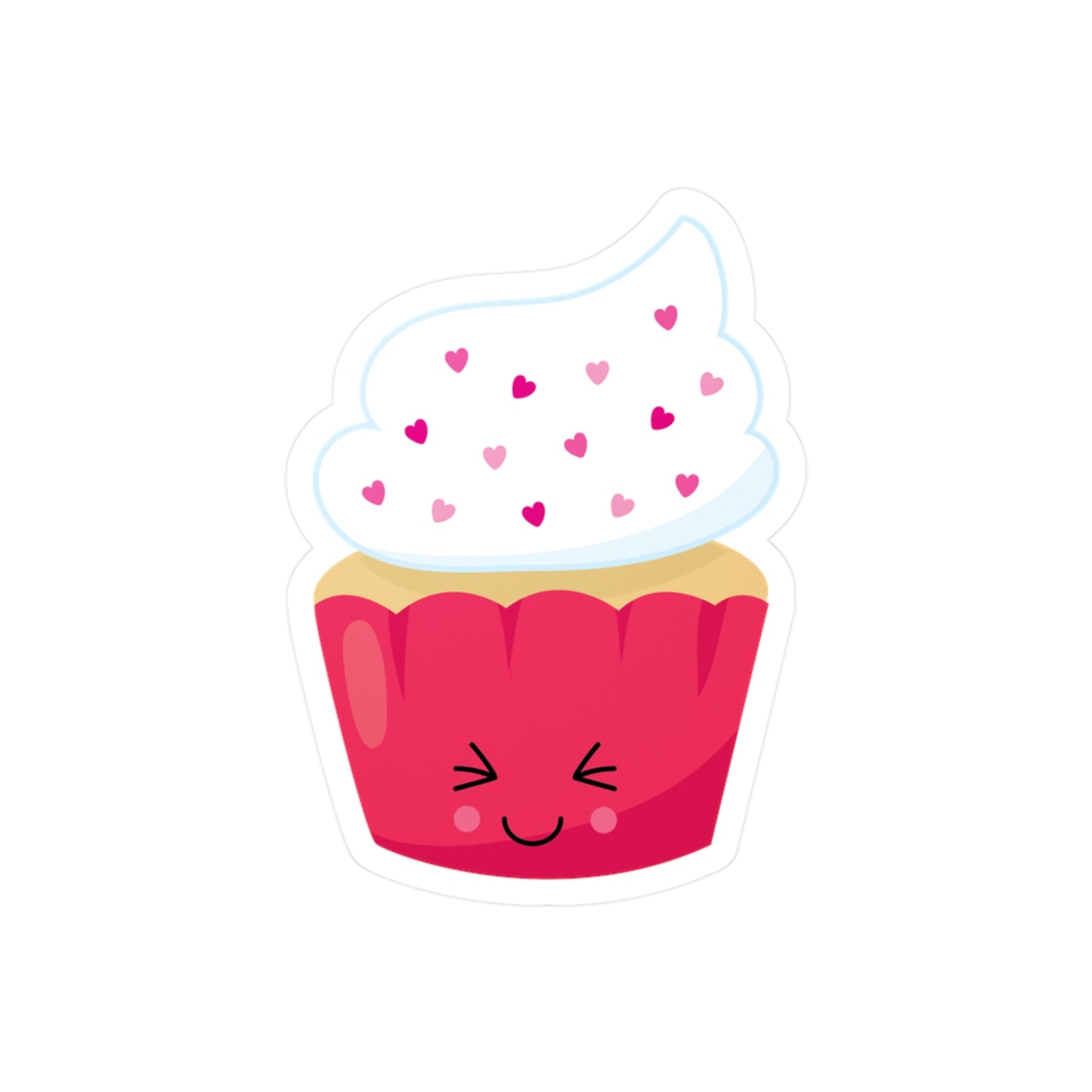 Kawaii Cute Cupcake Sticker