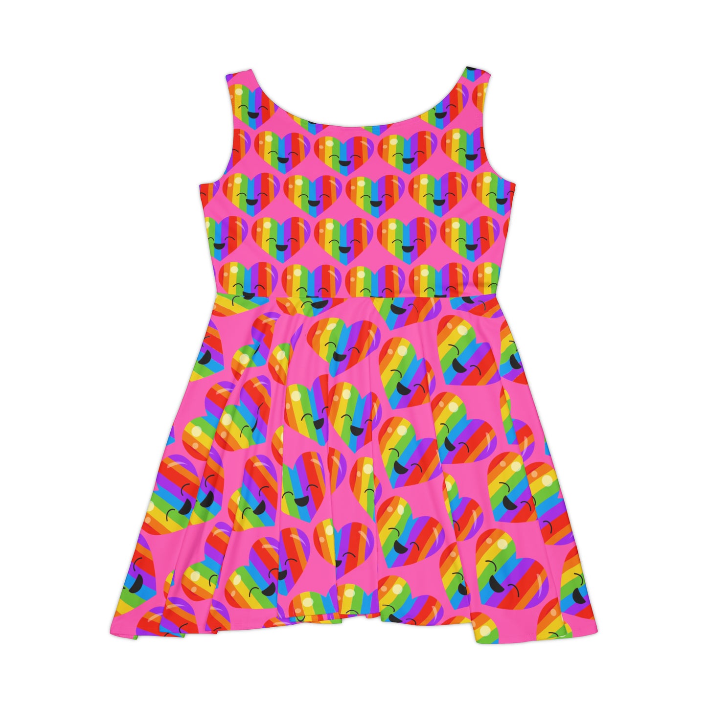 Rainbow Radiance Skater Dress