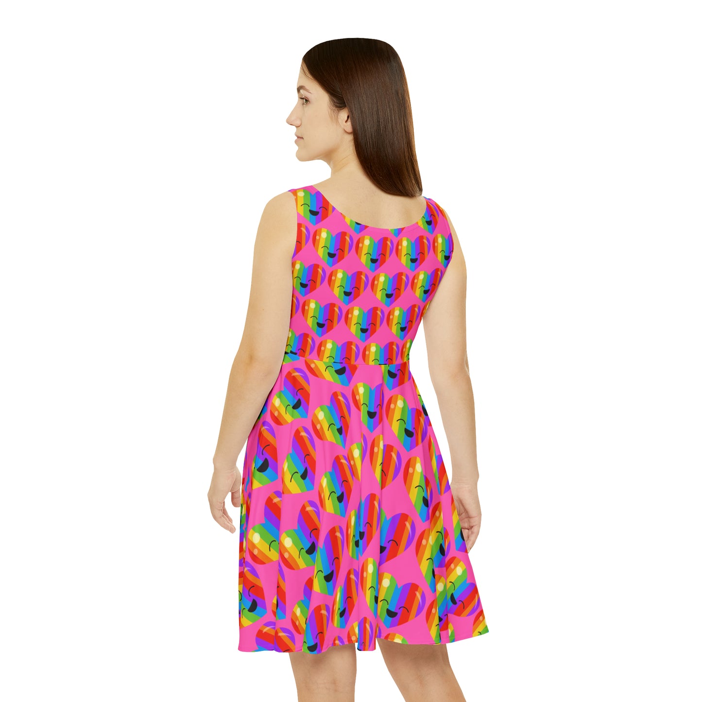 Rainbow Radiance Skater Dress