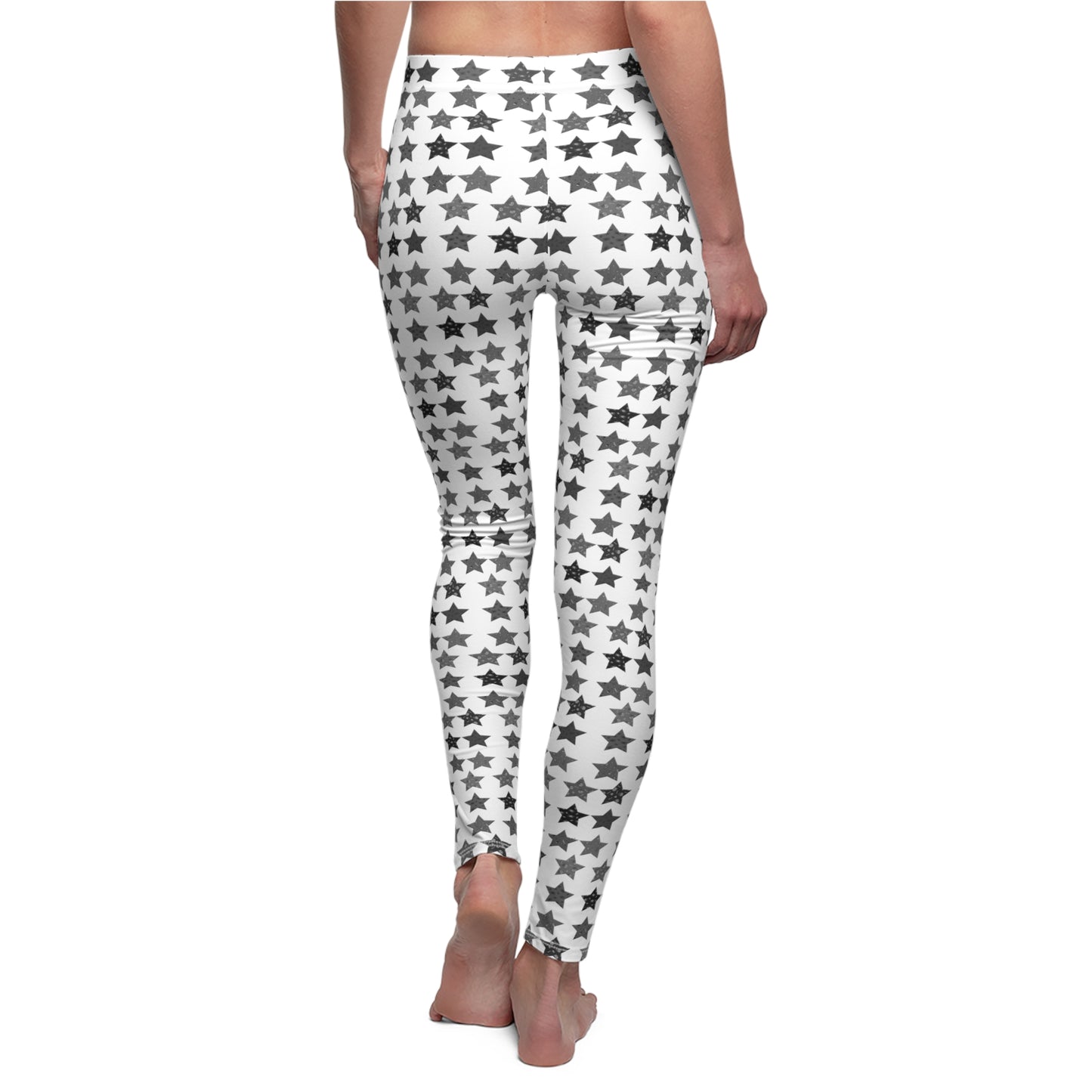 Stars Leggings (Black & White)