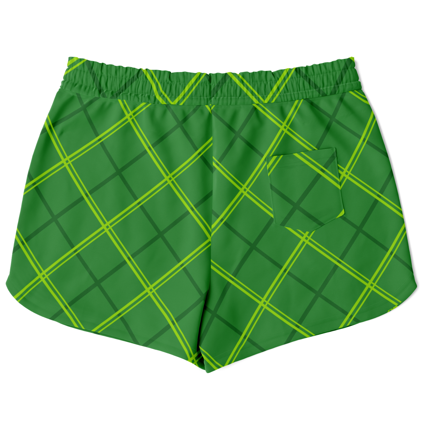 Jogger Shorts - Green Tartan