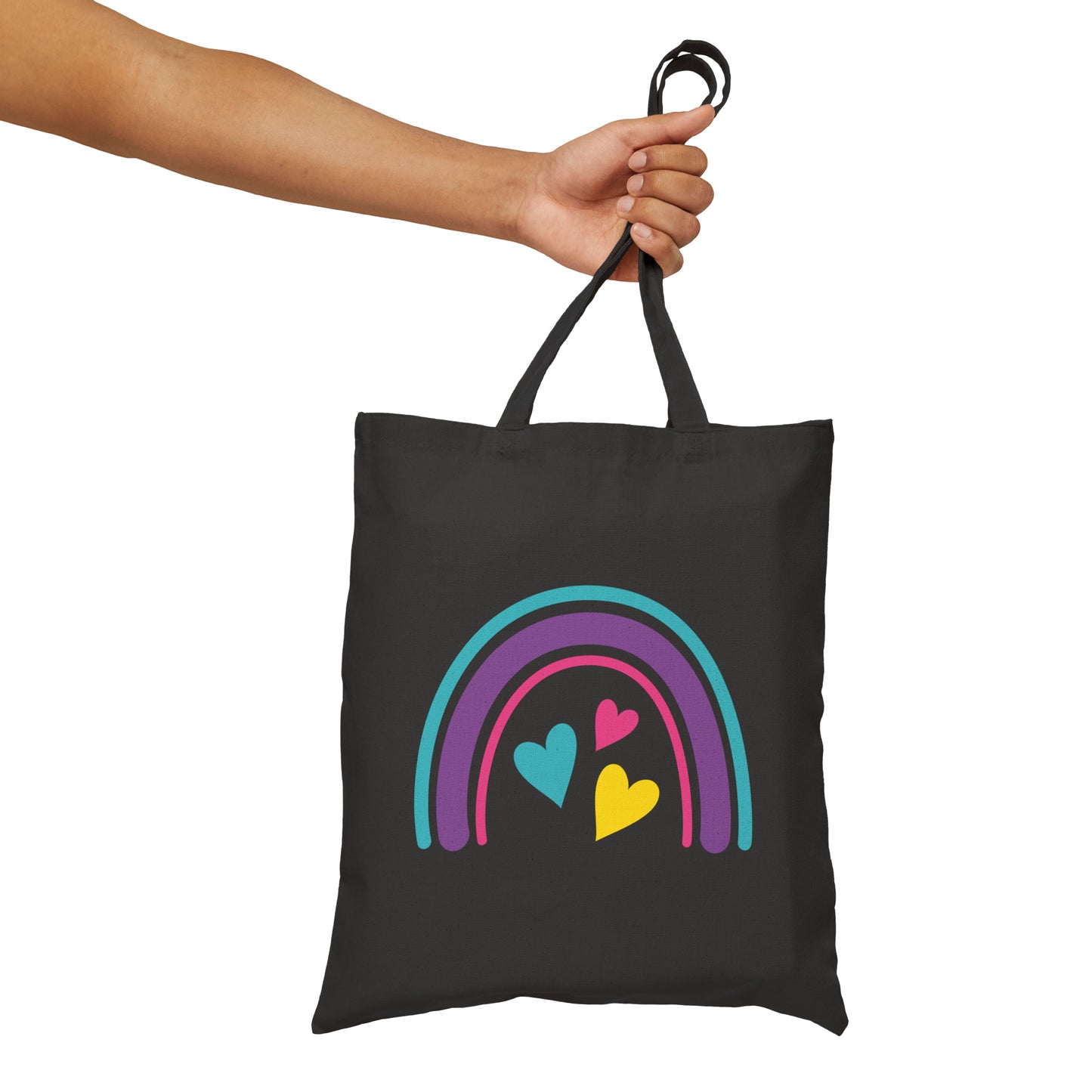 Rainbow Cotton Canvas Tote Bag