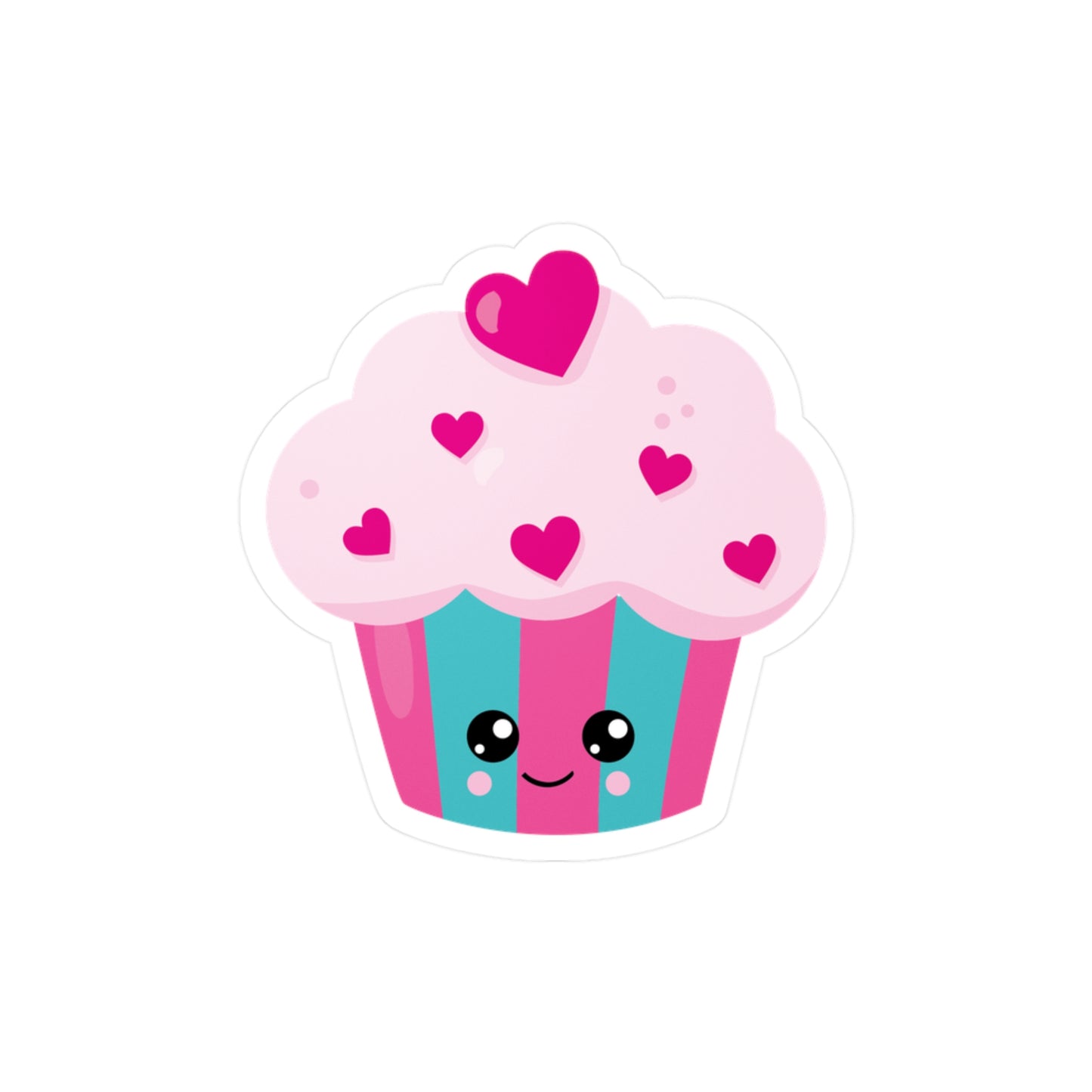 Cute Kawaii Cupcake Sticker