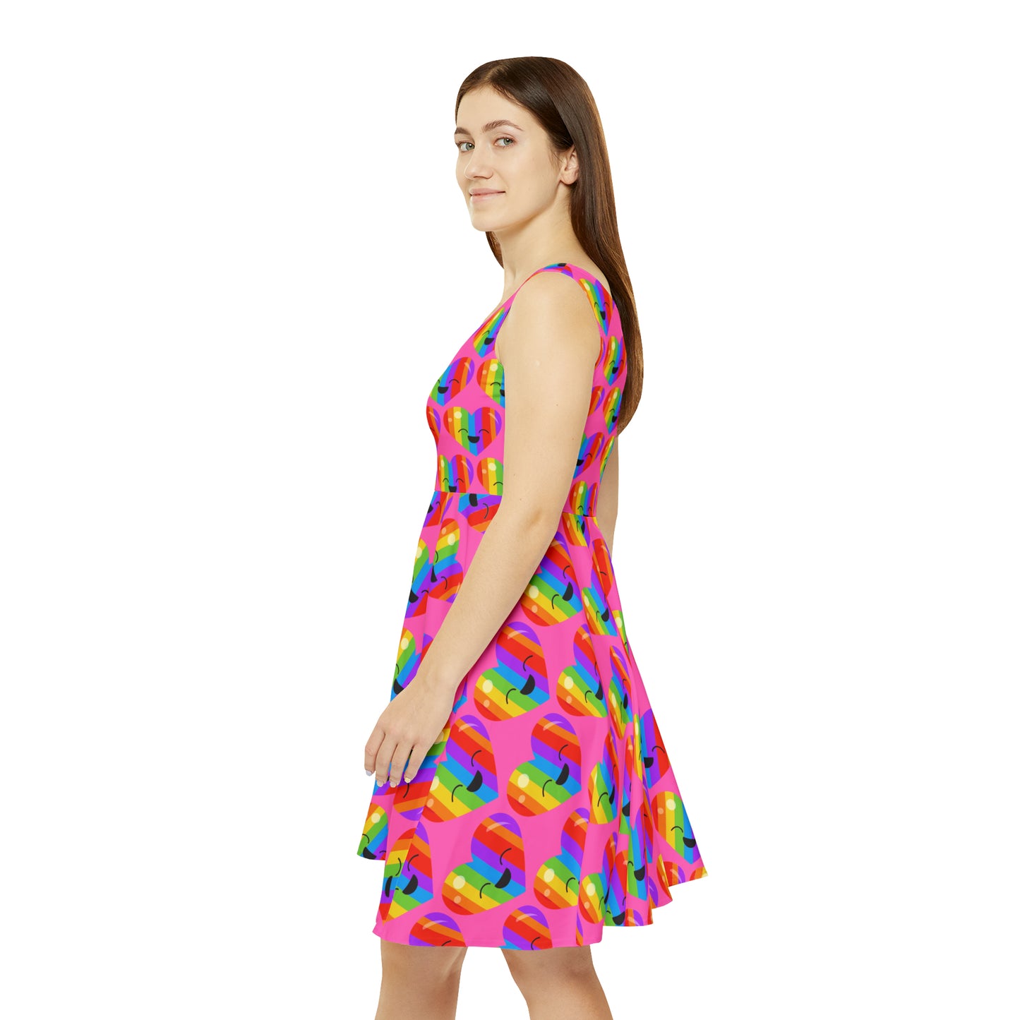 Rainbow Radiance Skater Dress