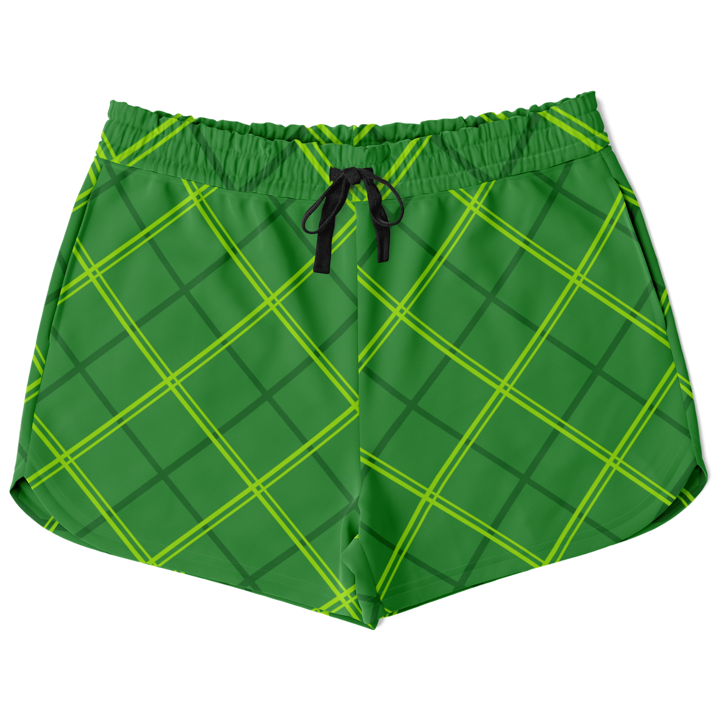 Jogger Shorts - Green Tartan