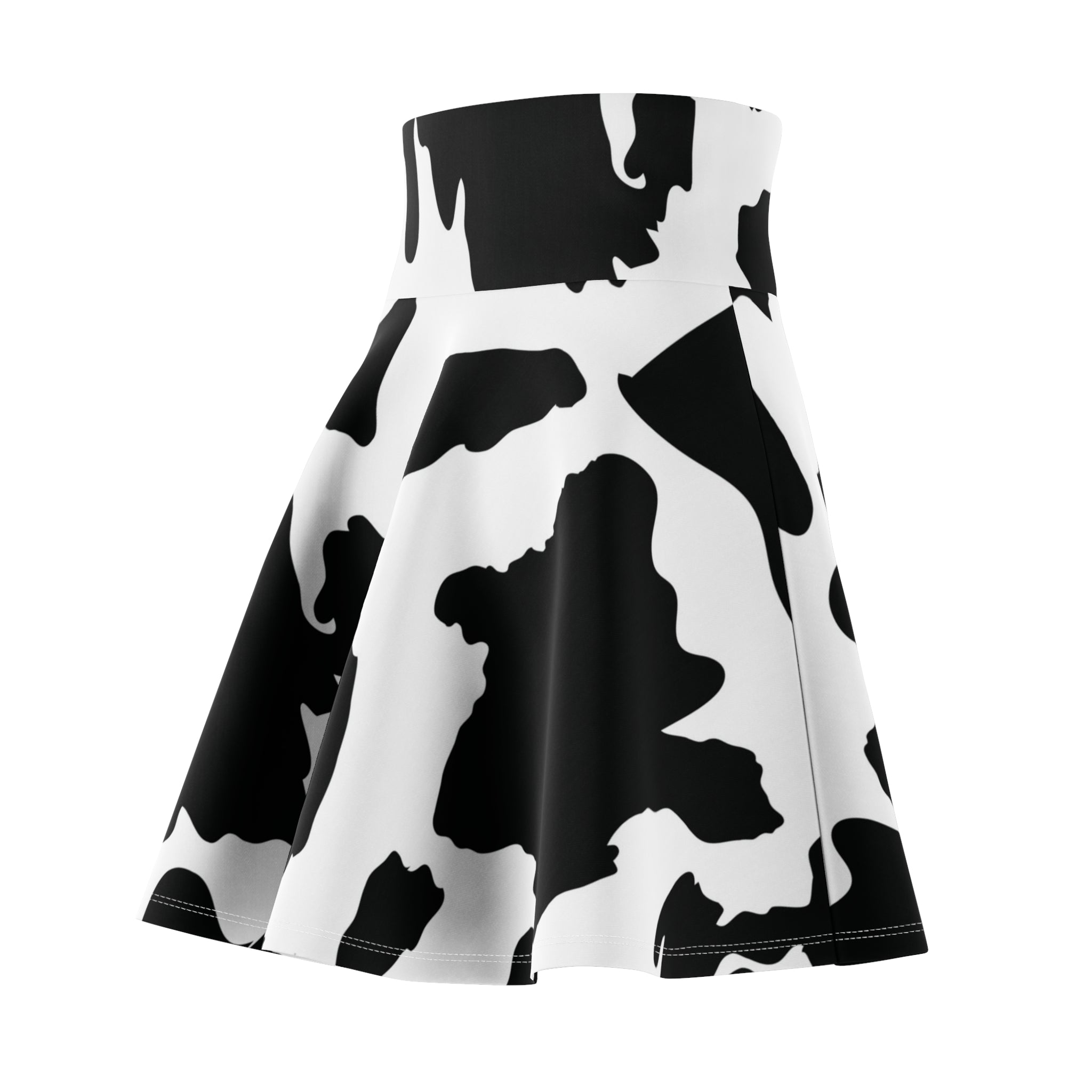 Cow Print Skater Skirt Small Beanz