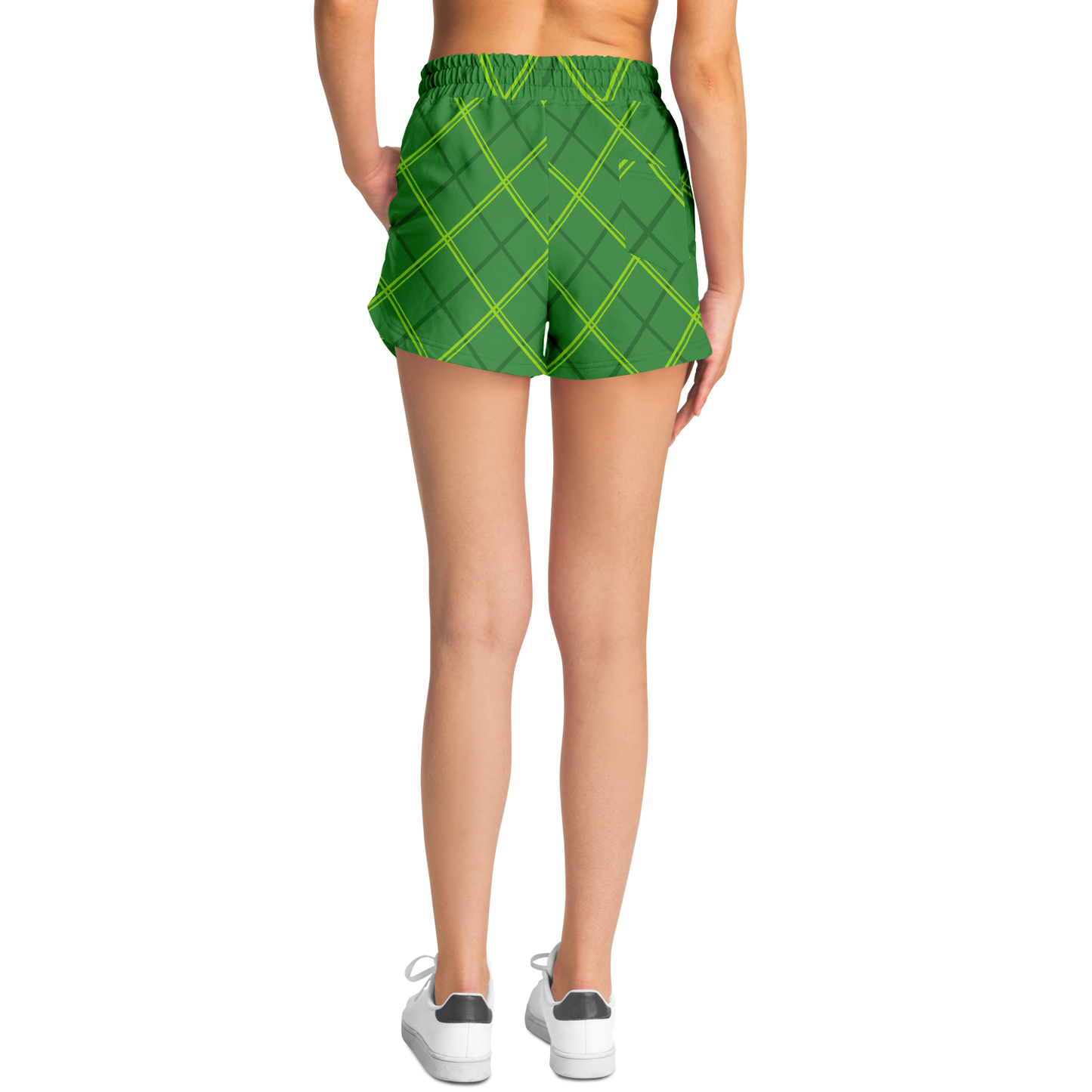 Jogger Shorts - Green Tartan