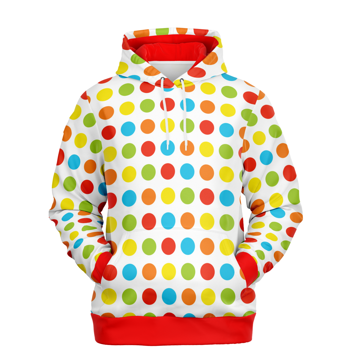 Multicolor Polka Dots Hoodie