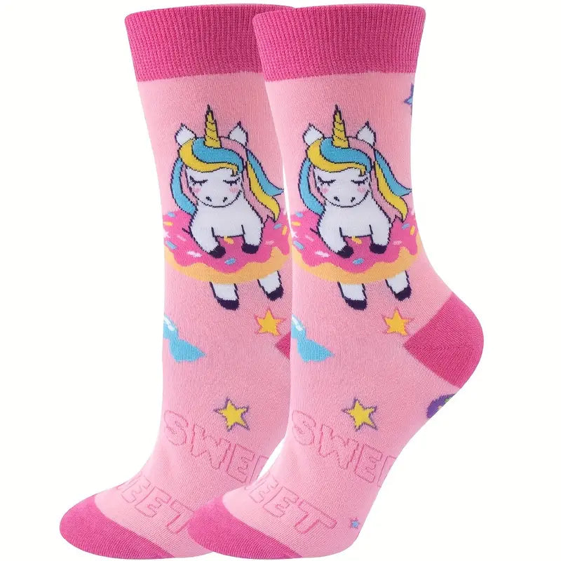 Unicorn Socks - Pink