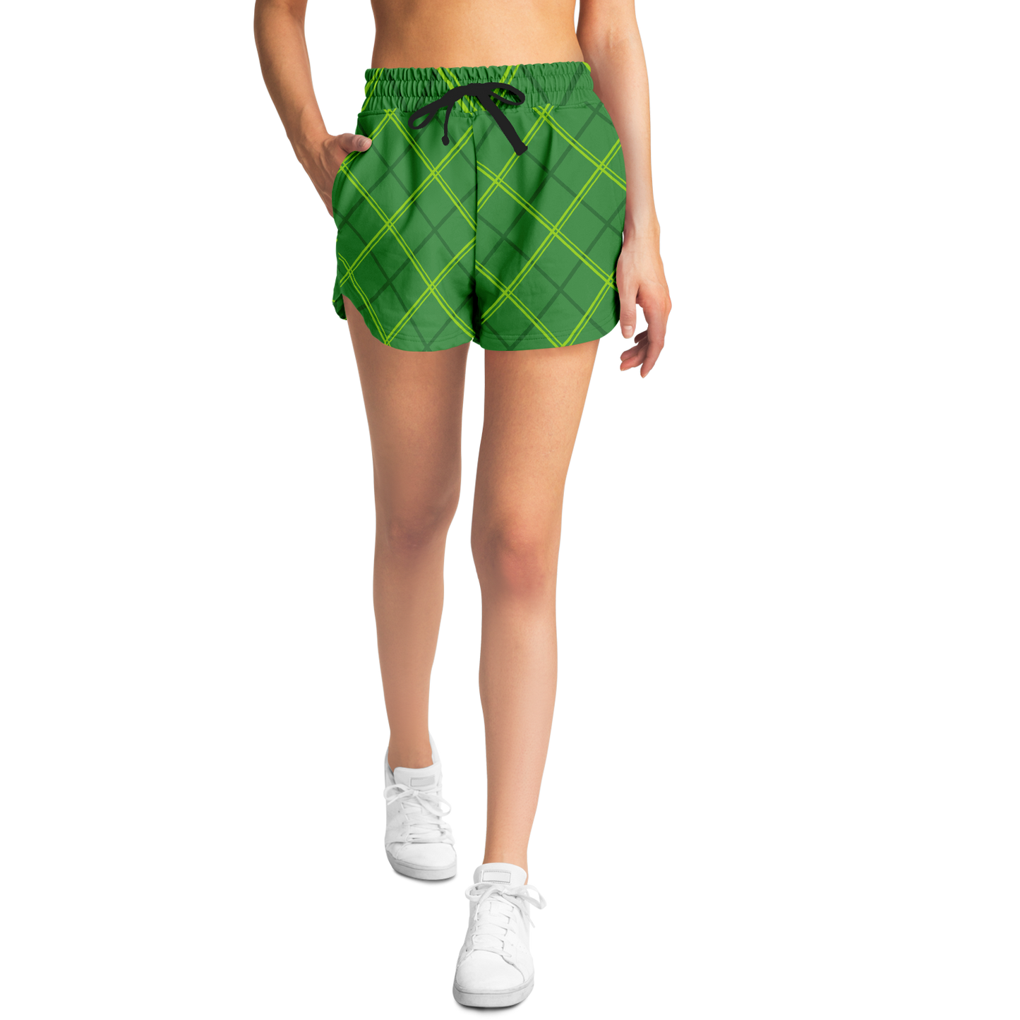 Jogger Shorts - Green Tartan