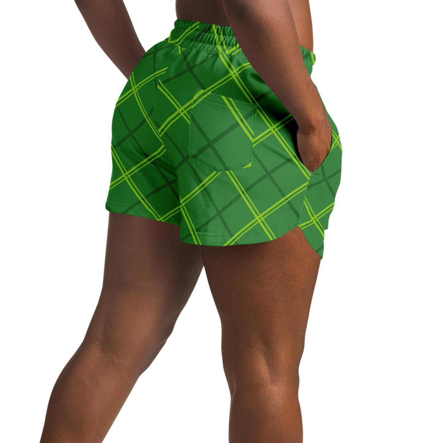 Jogger Shorts - Green Tartan