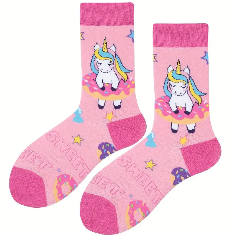 Unicorn Socks - Pink