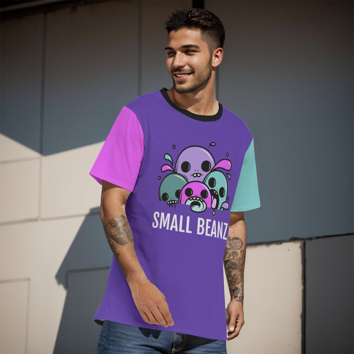 Small Beanz Color Block T-Shirt | 190GSM Cotton