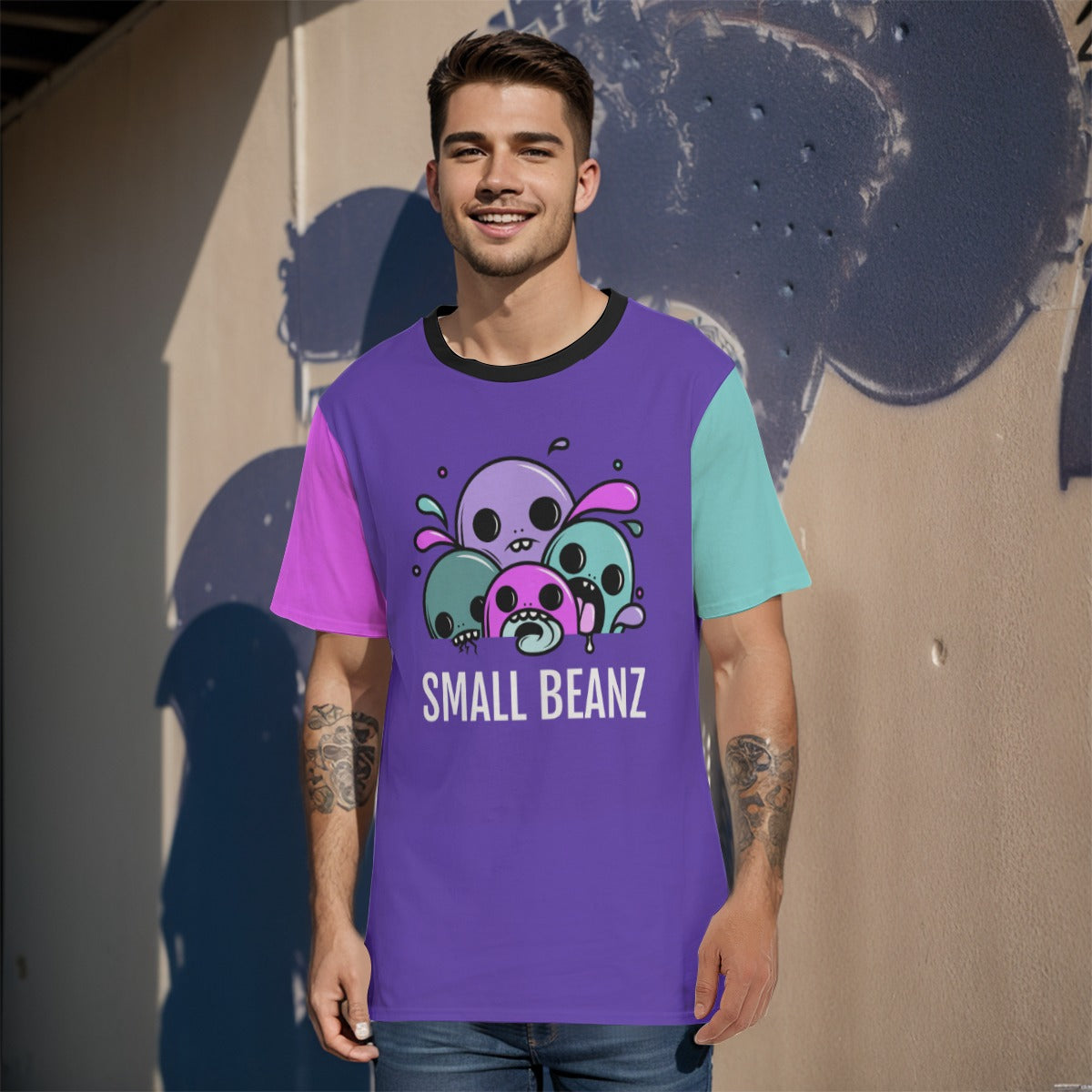 Small Beanz Color Block T-Shirt | 190GSM Cotton